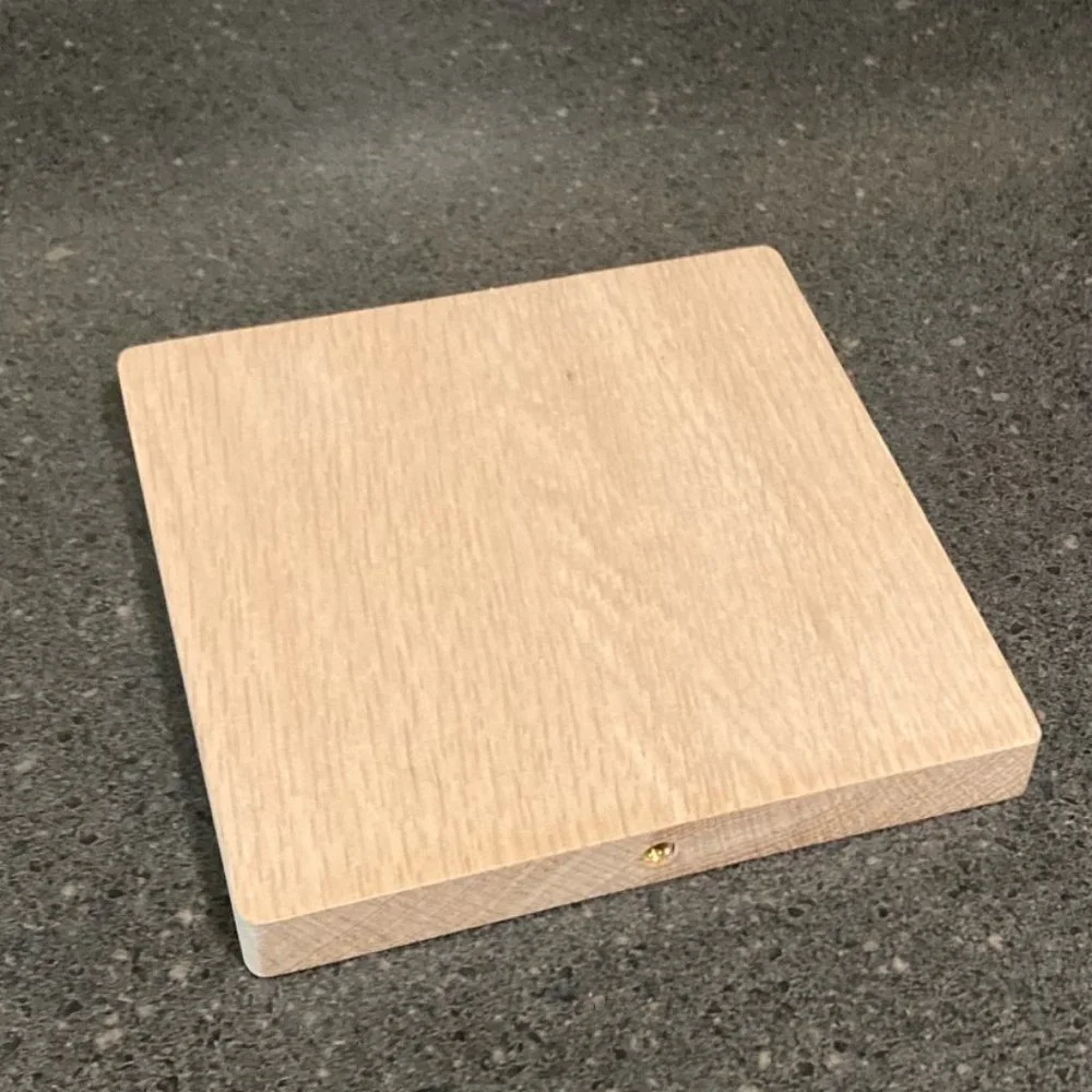New floating wood shelf approx 7x7 European white oak